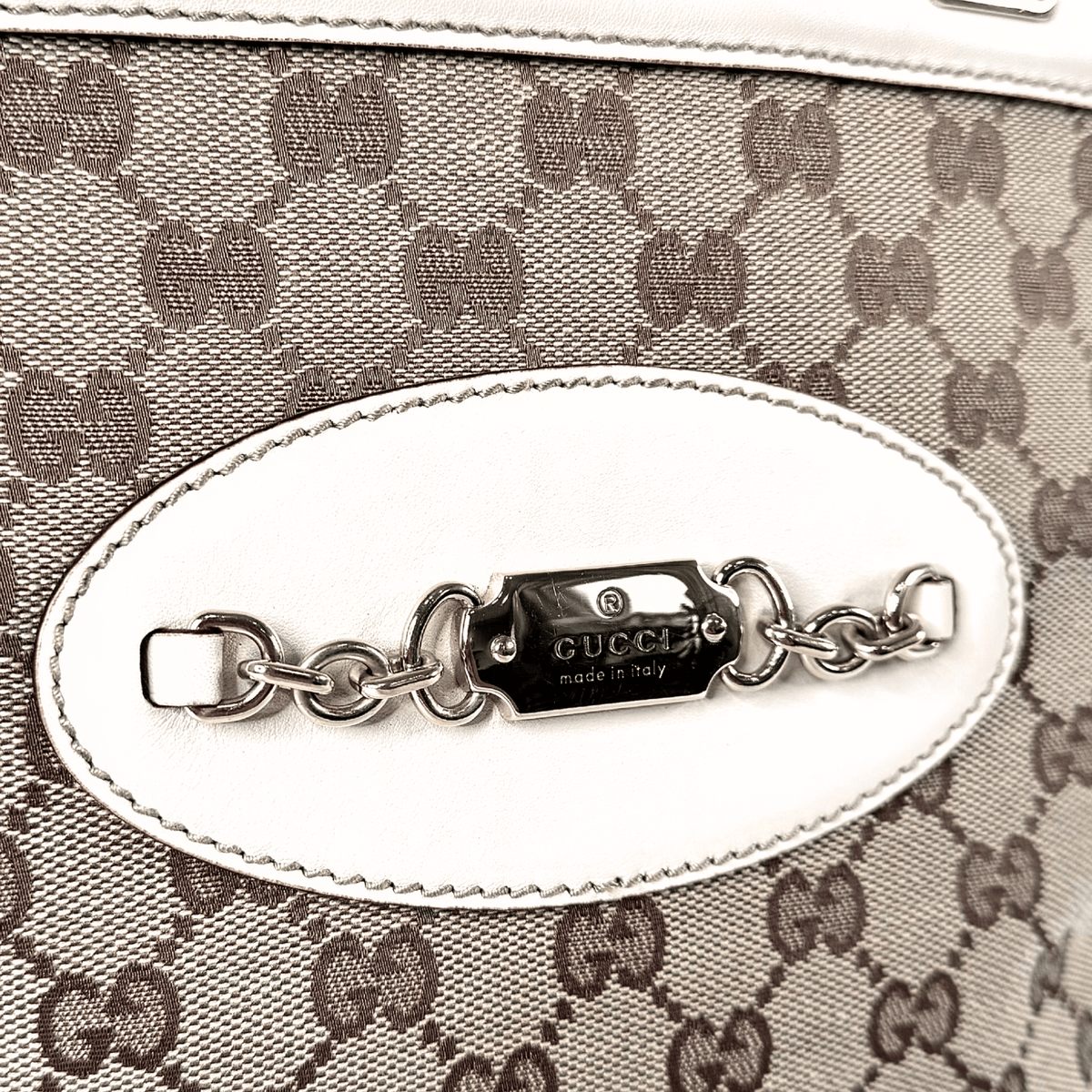 Gucci GG Canvas Horsebit Punch Tote