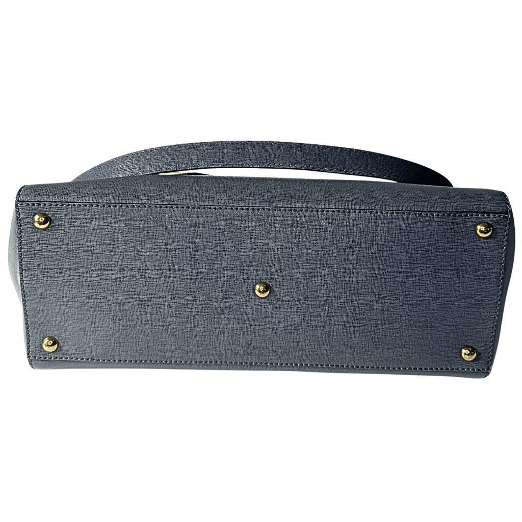 Fendi Gray Saffiano 2Jours Tote