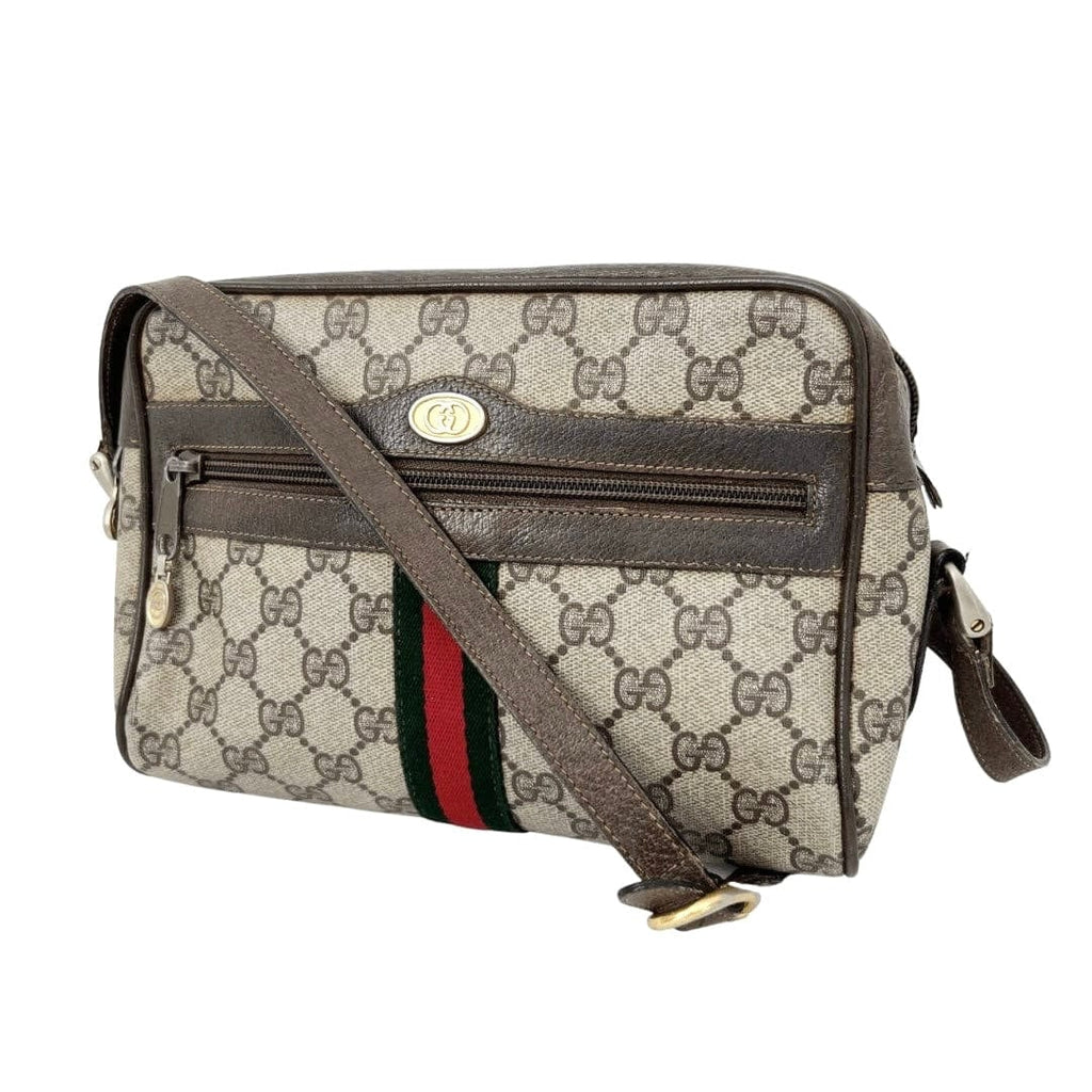 Gucci Vintage GG Supreme Ophidia Web Camera Bag