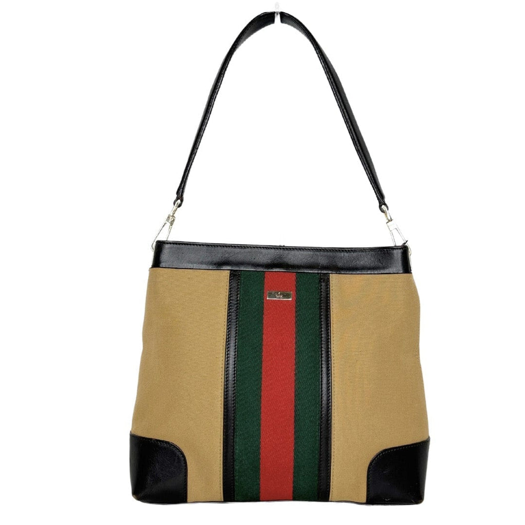 Gucci Canvas Sherry Shoulder Bag