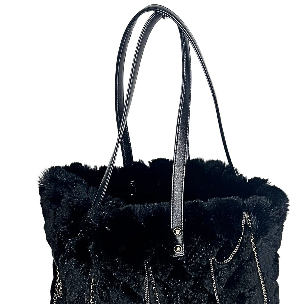 Chanel Orylag Fur Chain Shopping Bag