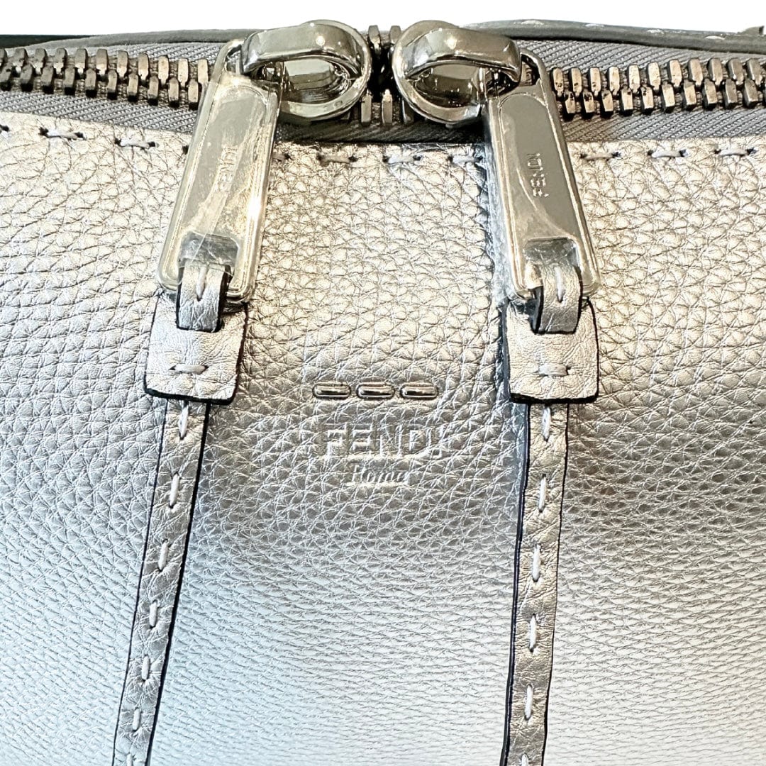 Fendi Selleria Leather Lei Boston Bag