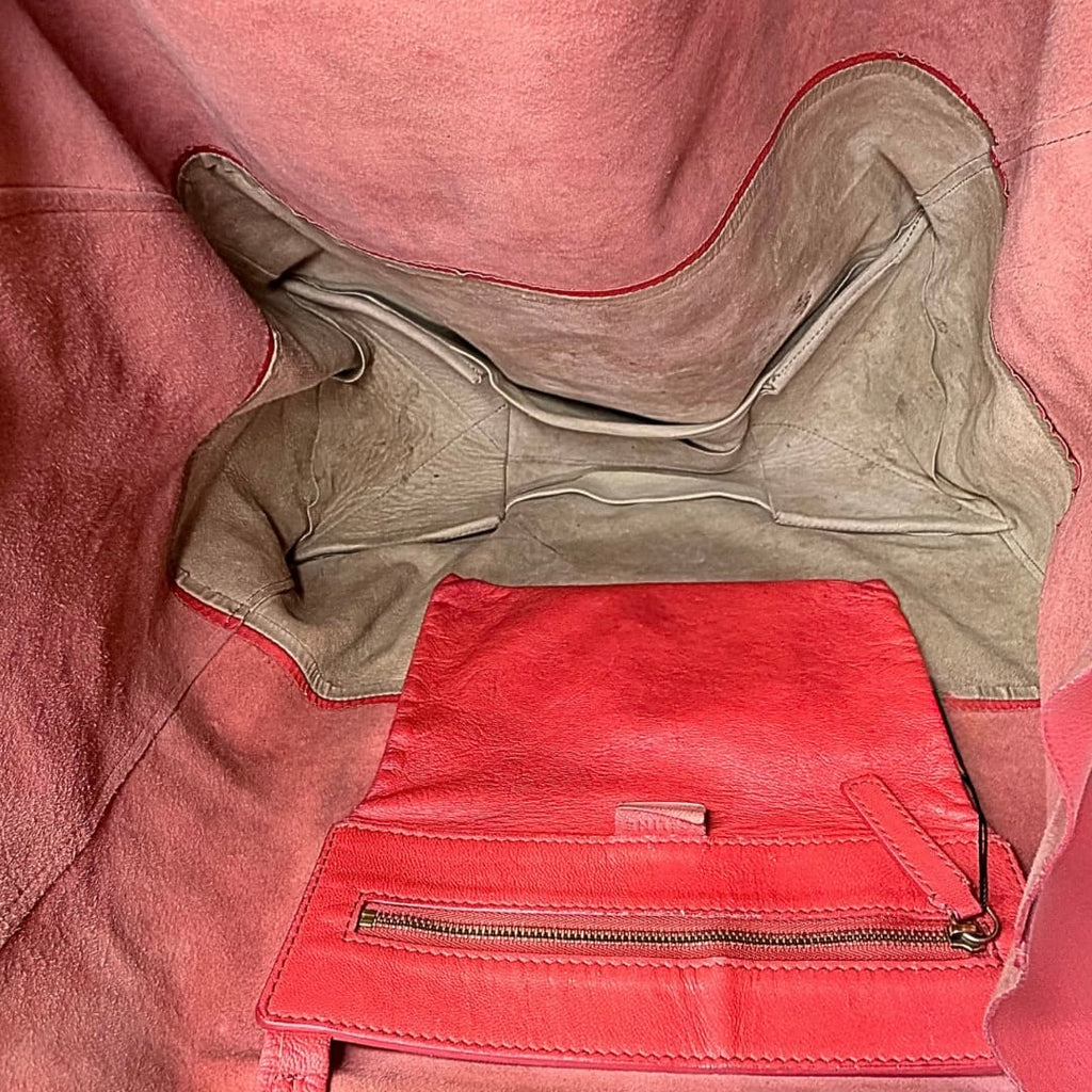 Celine Leather Horizontal Bicolor Tote