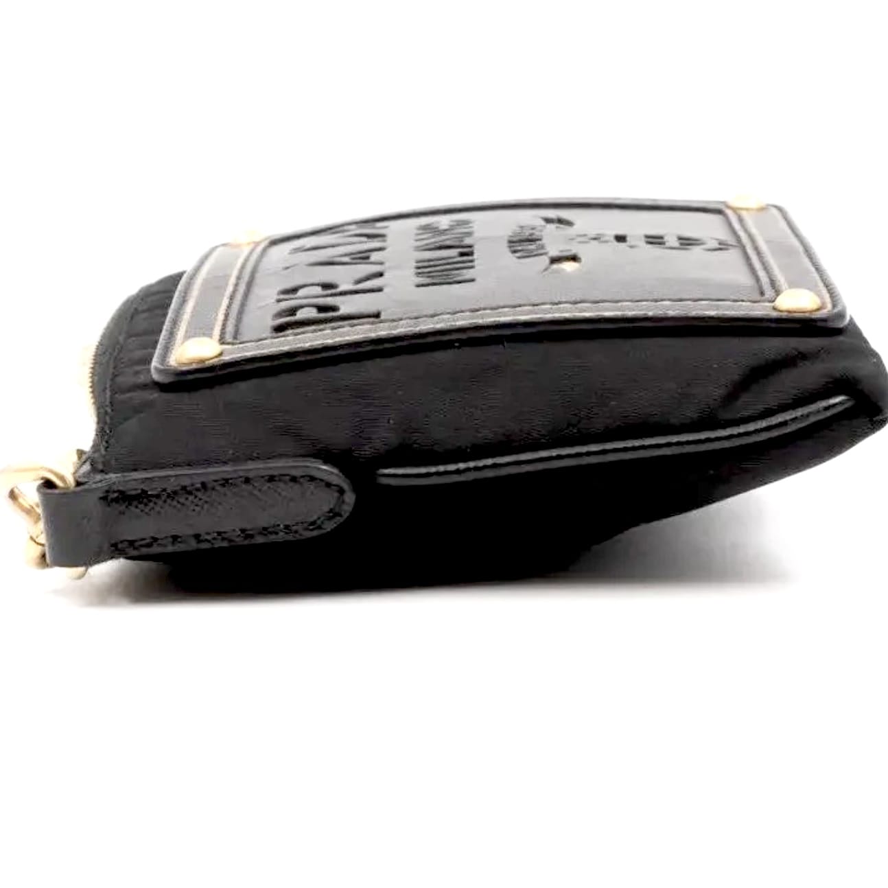 Prada Signature Tessuto Oro Crossbody Bag