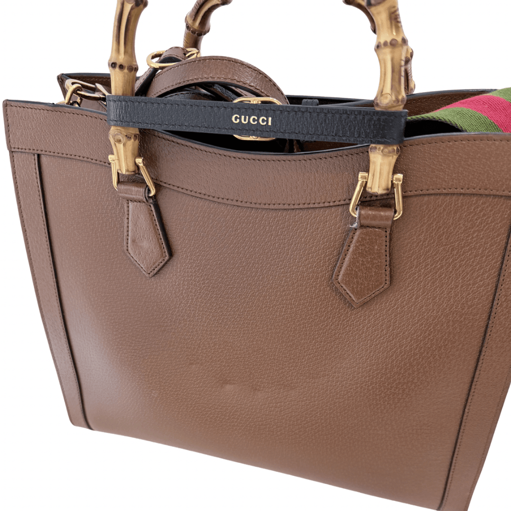 Gucci Diana Large Bamboo Tote Bag