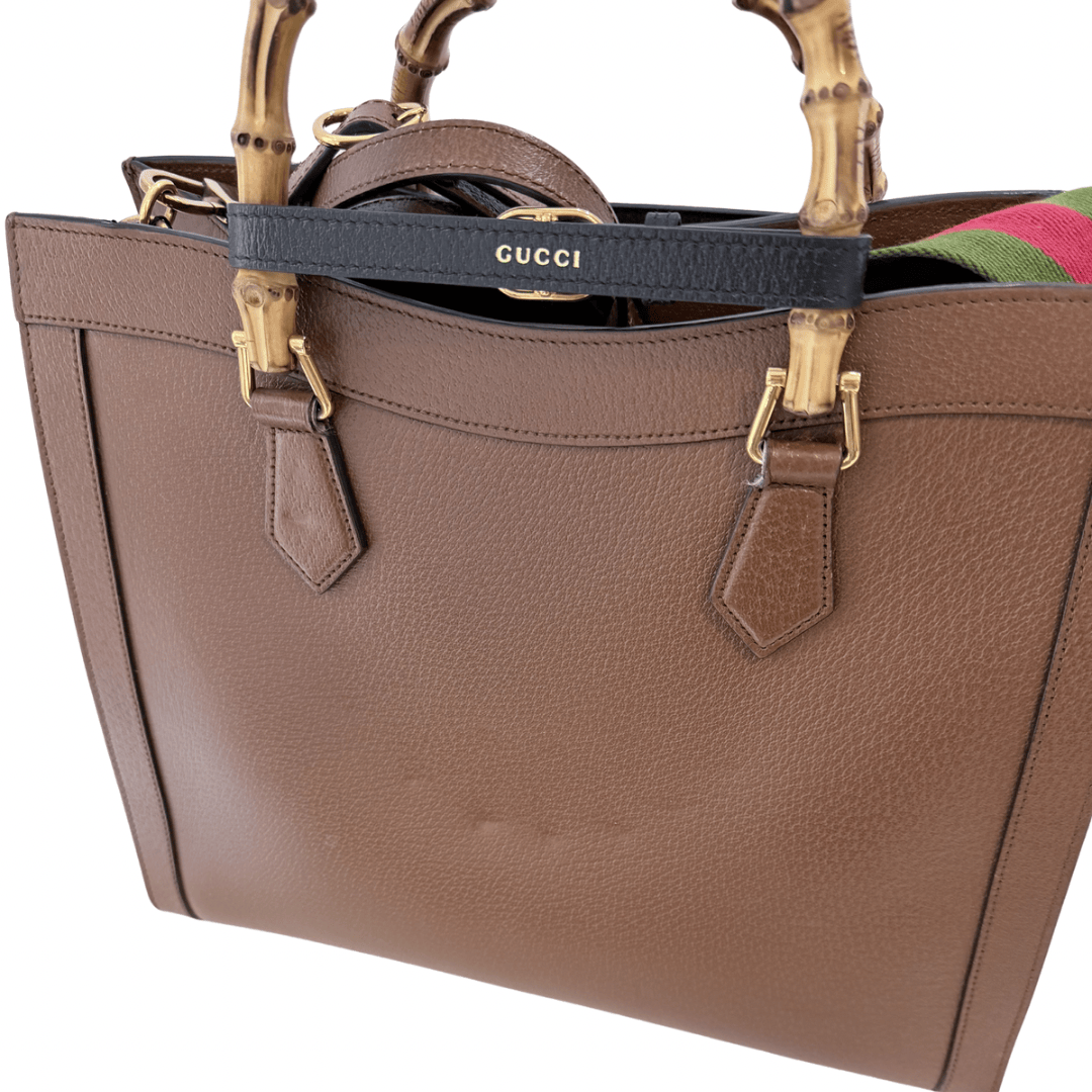 Gucci Diana Large Bamboo Tote Bag