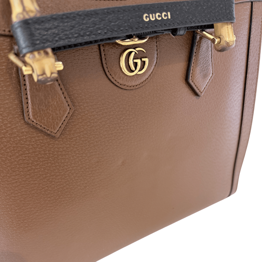 Gucci Diana Large Bamboo Tote Bag