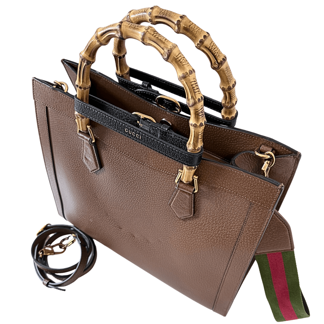 Gucci Diana Large Bamboo Tote Bag