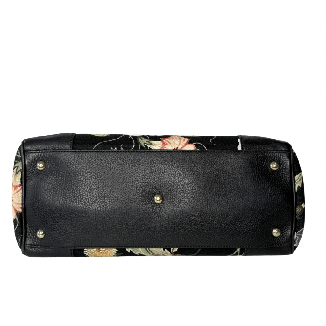 Gucci Flora Knight Bamboo Shopper Tote
