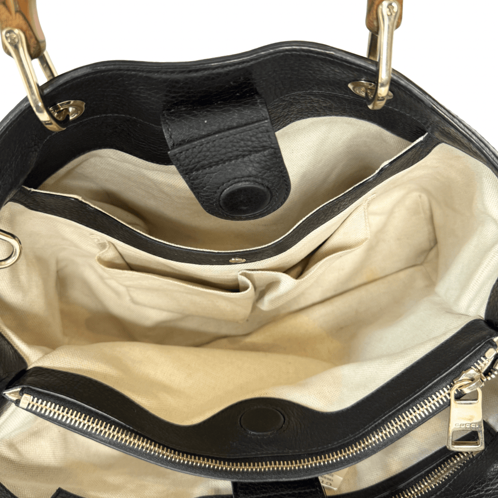 Gucci Flora Knight Bamboo Shopper Tote