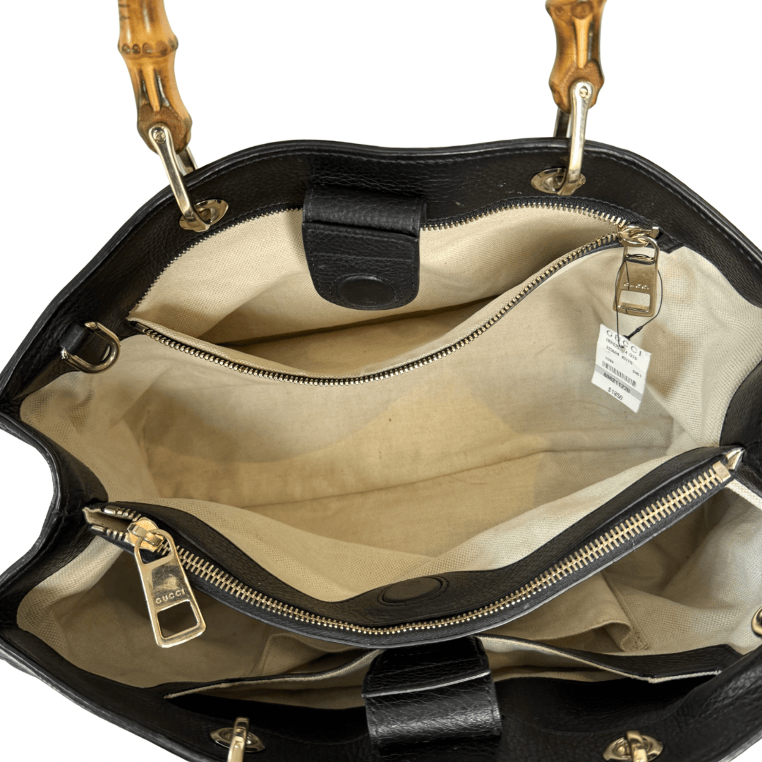 Gucci Flora Knight Bamboo Shopper Tote