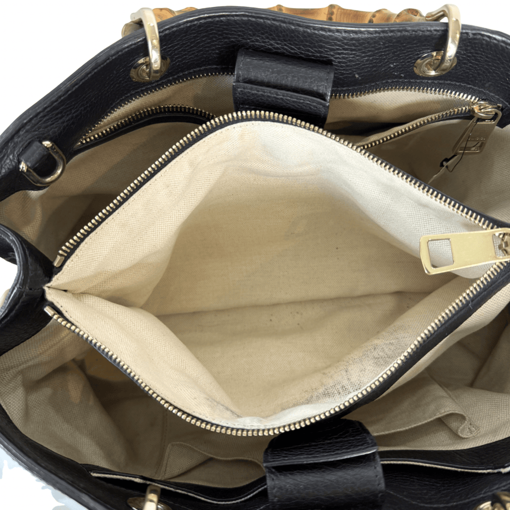 Gucci Flora Knight Bamboo Shopper Tote