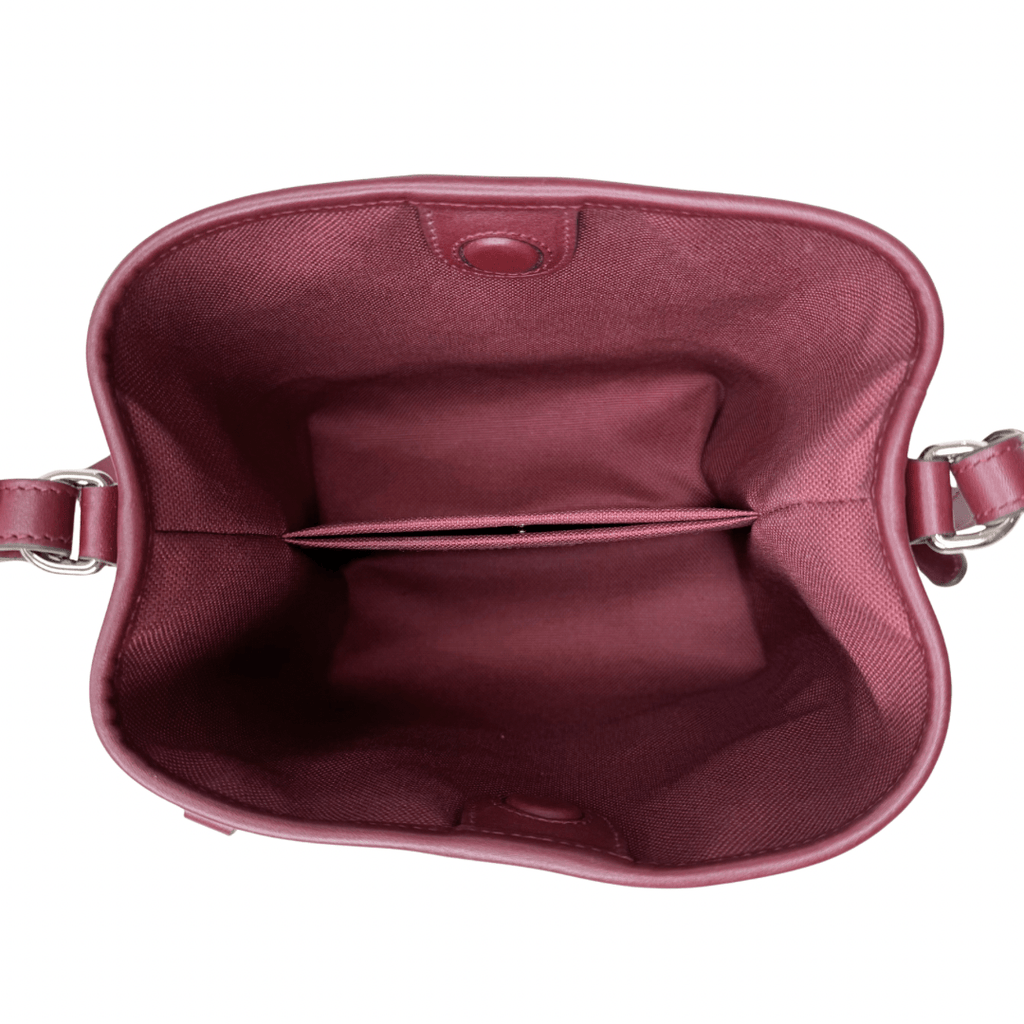 Gucci GG Emblem Small Leather Bucket Bag