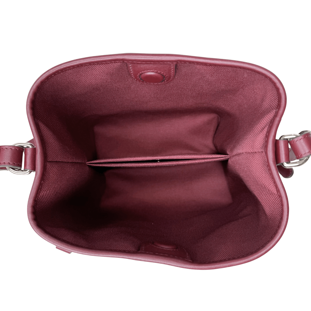Gucci GG Emblem Small Leather Bucket Bag