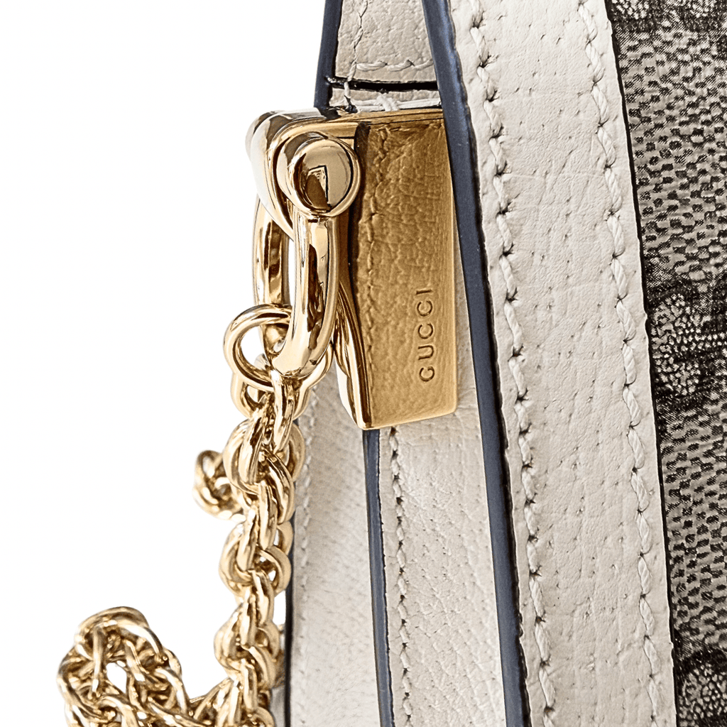 Gucci Small GG Ophidia Shoulder Bag White