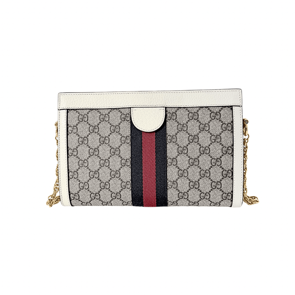 Gucci Small GG Ophidia Shoulder Bag White