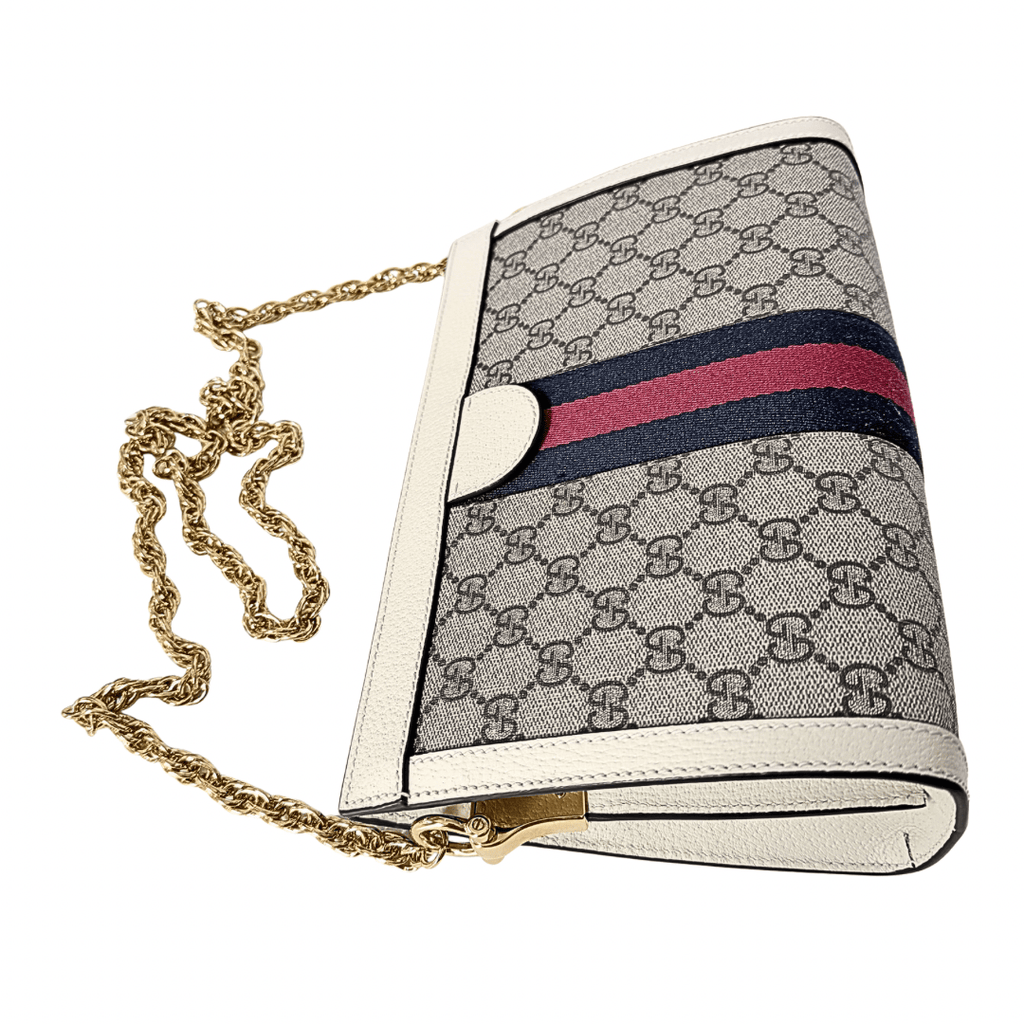 Gucci Small GG Ophidia Shoulder Bag White