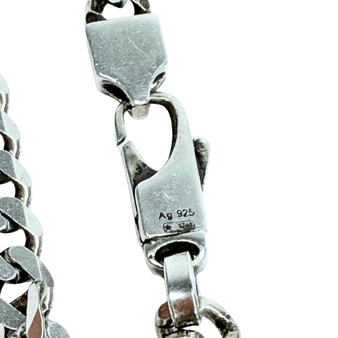 Gucci Interlocking G Sterling Station Chain Necklace 20”