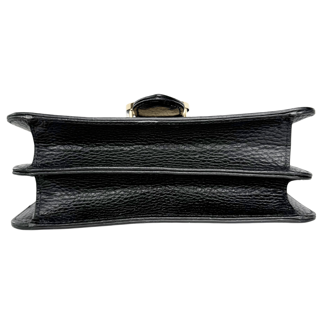 Gucci Leather Interlocking G Convertible Chain Bag