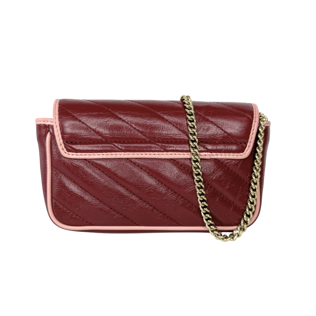 Gucci Leather Torchon Super Mini Marmont Bag