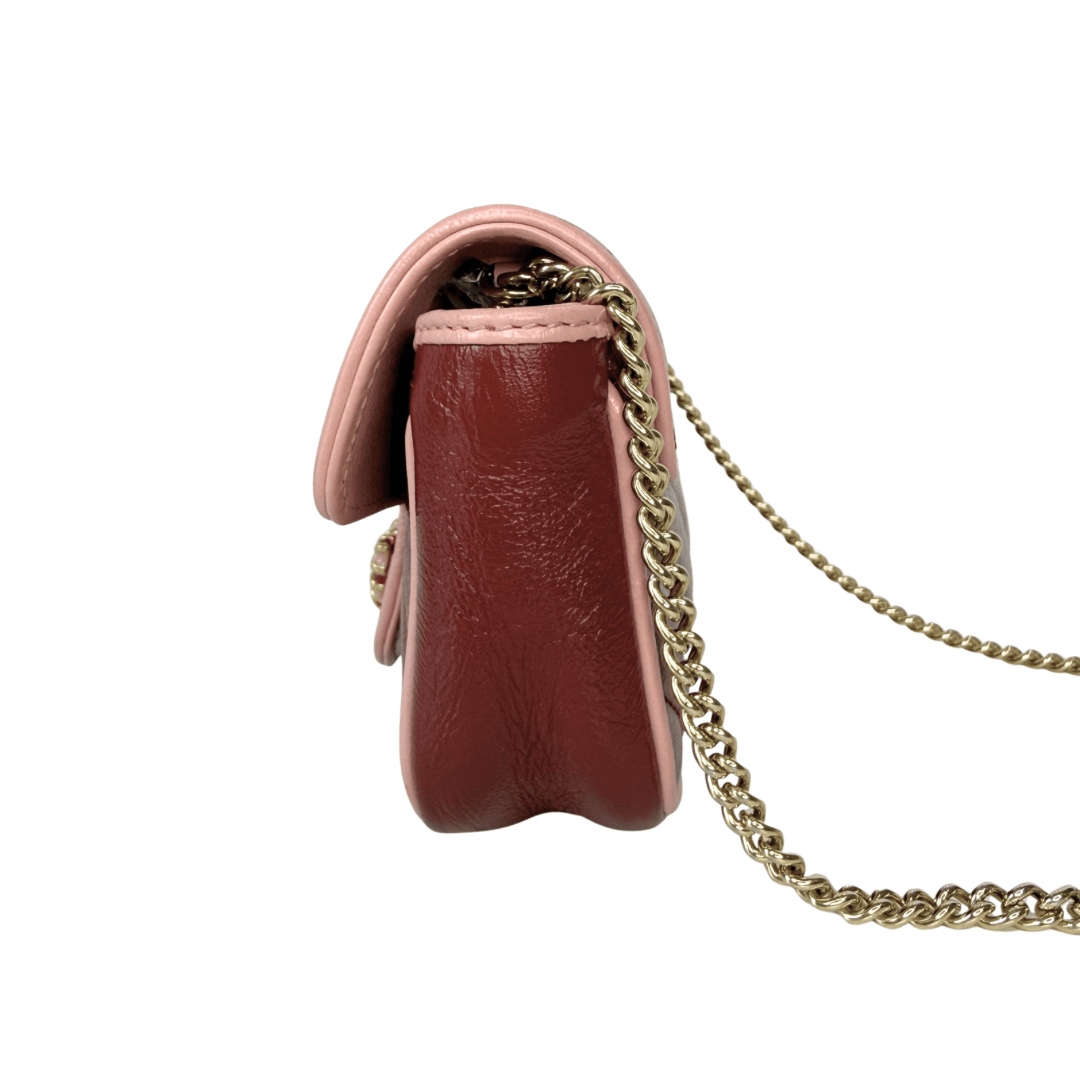 Gucci Leather Torchon Super Mini Marmont Bag