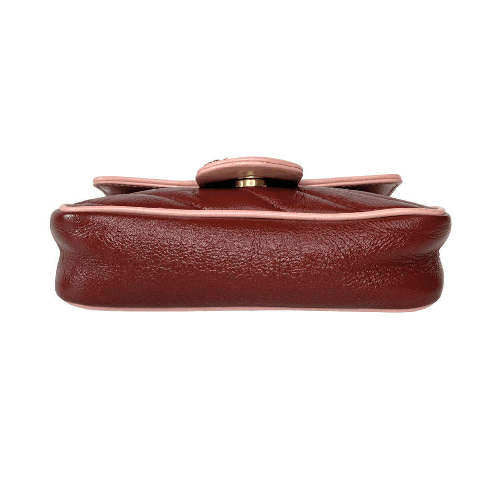 Gucci Leather Torchon Super Mini Marmont Bag