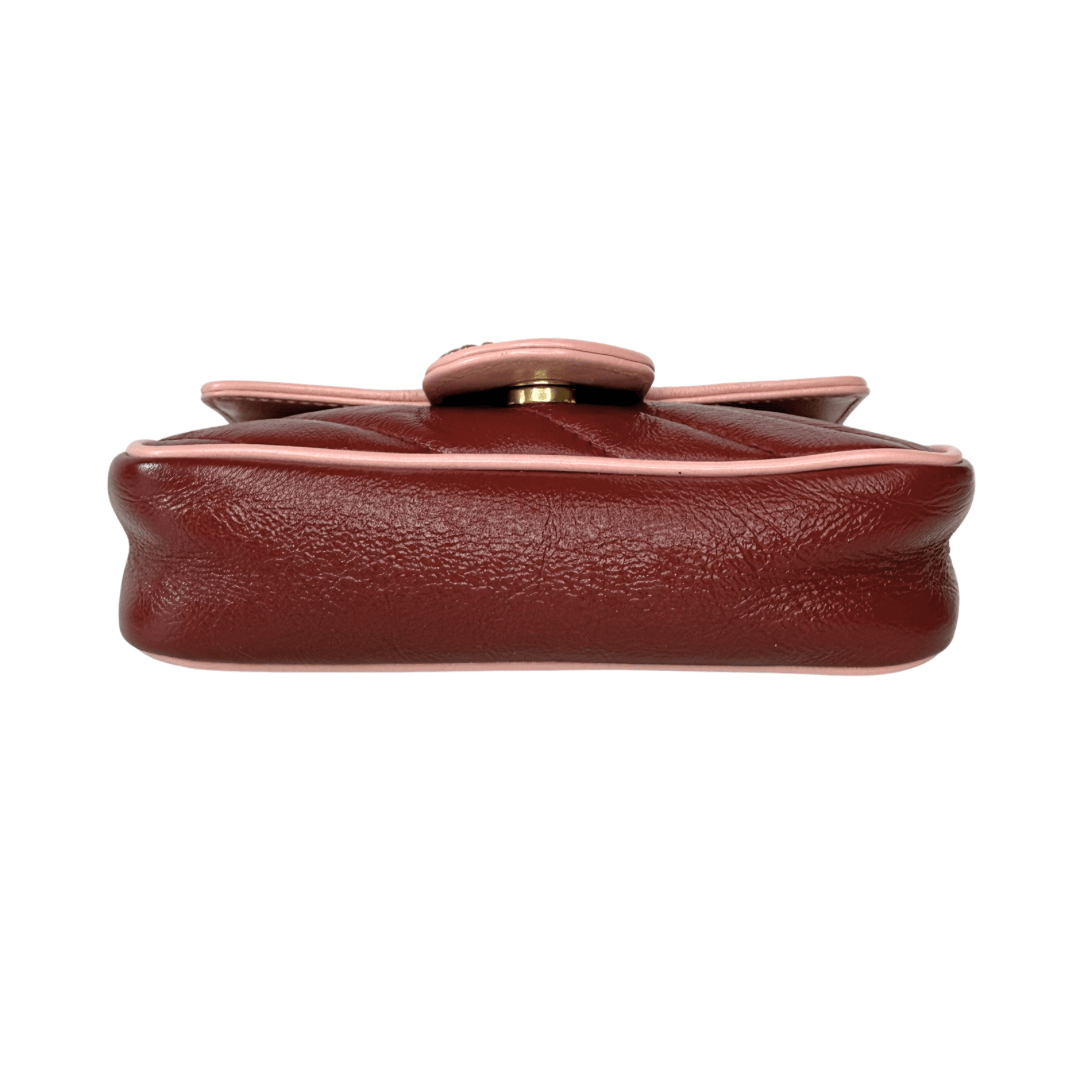 Gucci Leather Torchon Super Mini Marmont Bag