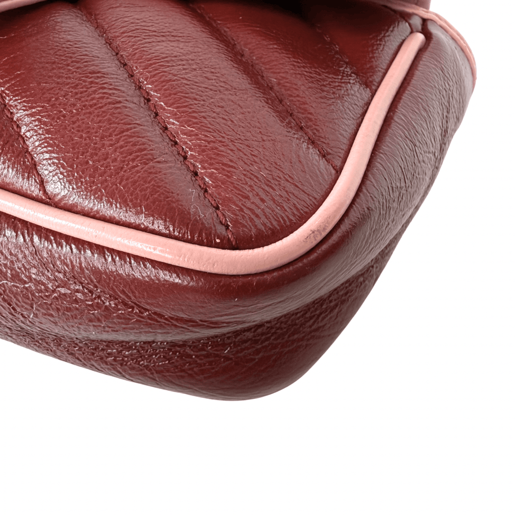 Gucci Leather Torchon Super Mini Marmont Bag