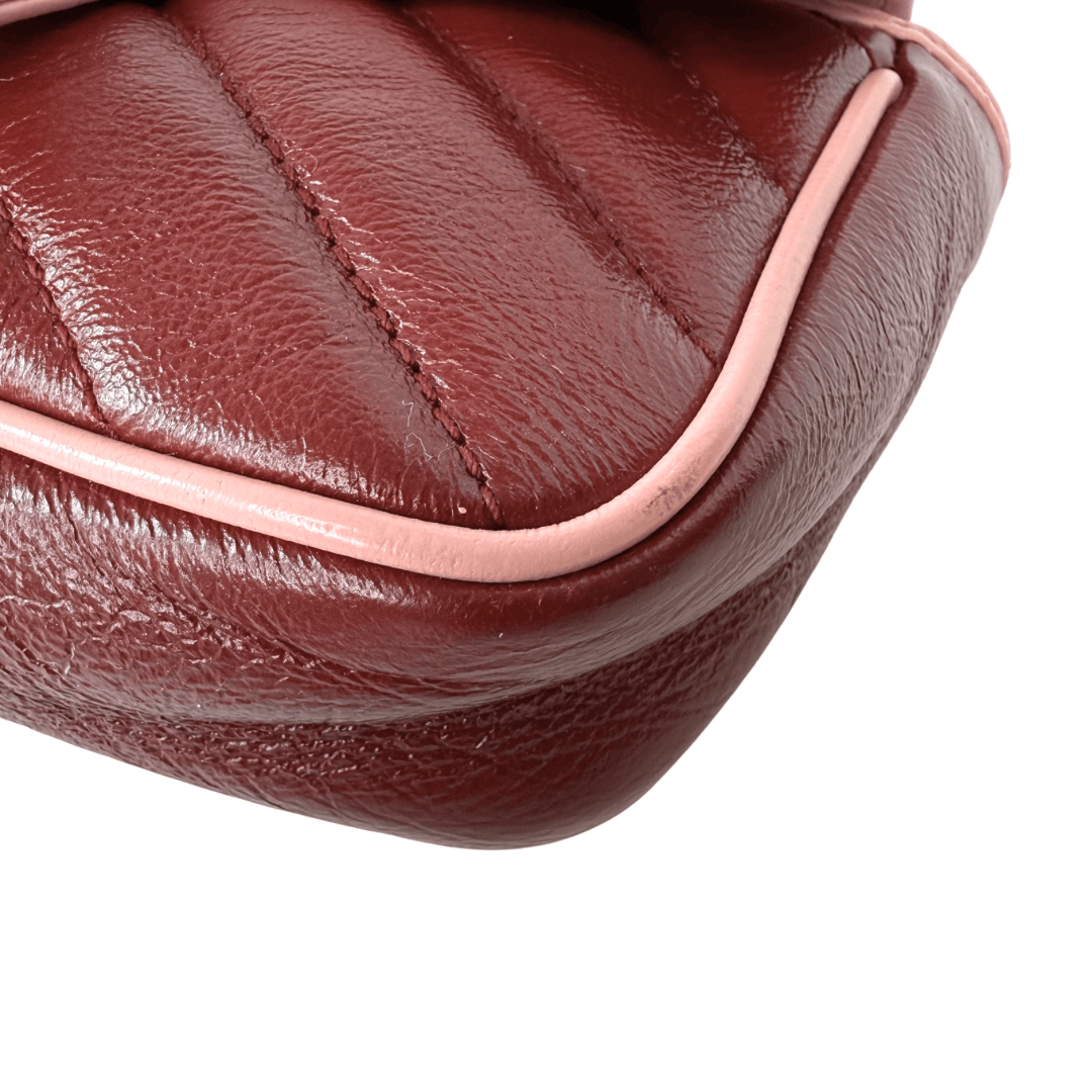 Gucci Leather Torchon Super Mini Marmont Bag