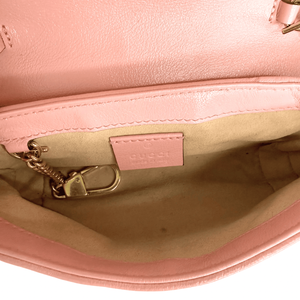Gucci Leather Torchon Super Mini Marmont Bag