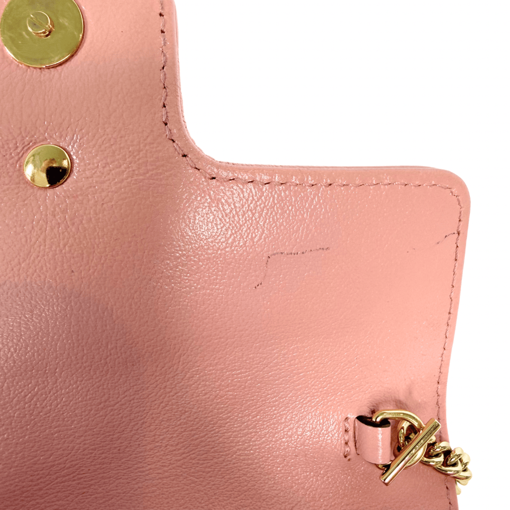 Gucci Leather Torchon Super Mini Marmont Bag