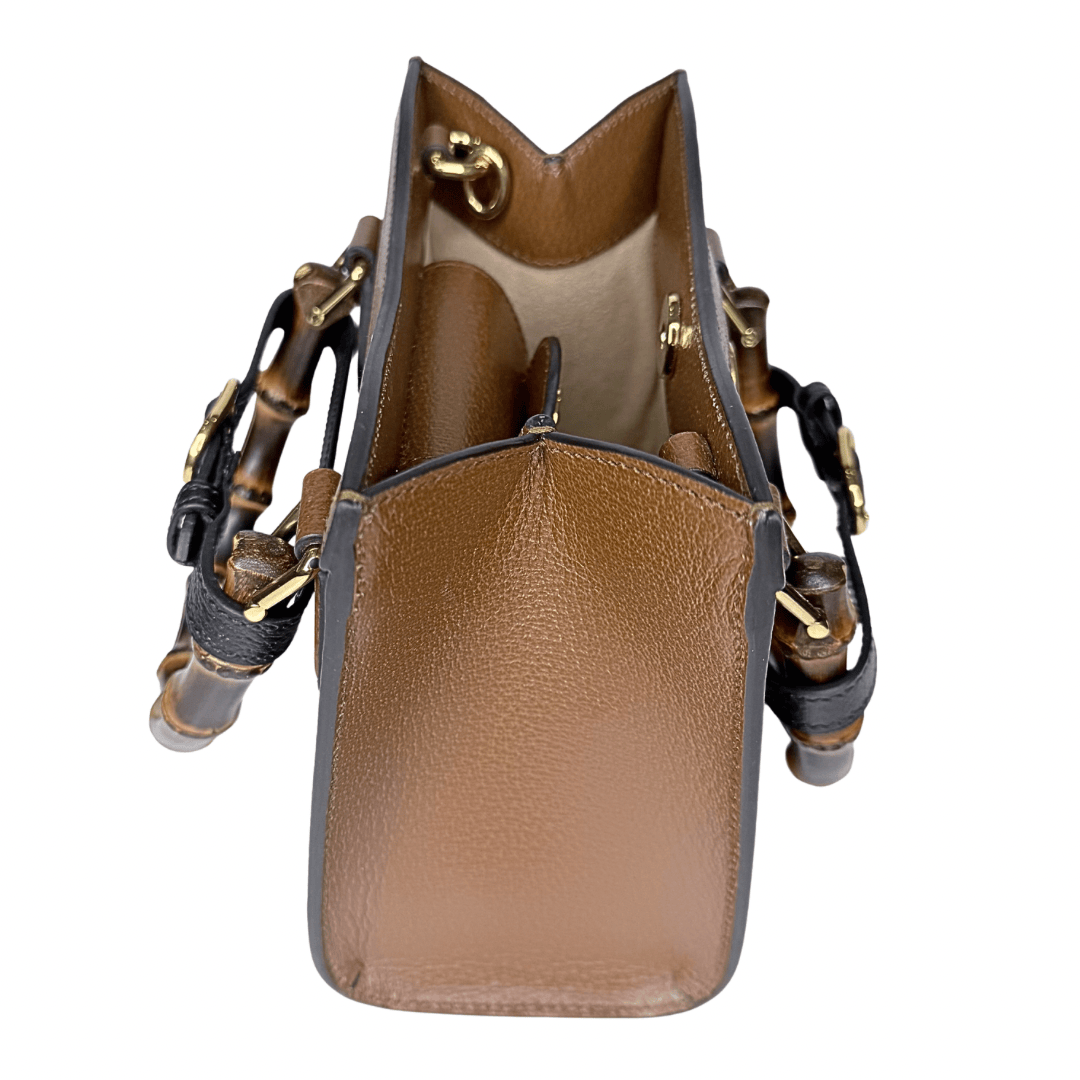 Gucci Brown Bamboo Mini Diana Bag w/ Tags