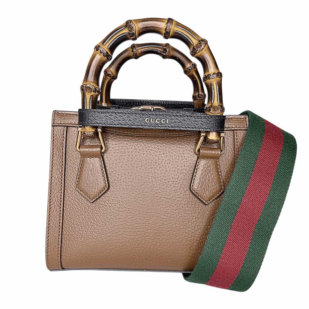 Gucci Brown Bamboo Mini Diana Bag w/ Tags
