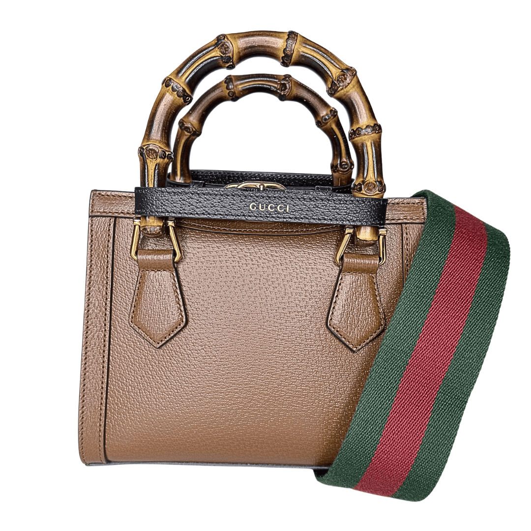 Gucci Brown Bamboo Mini Diana Bag w/ Tags