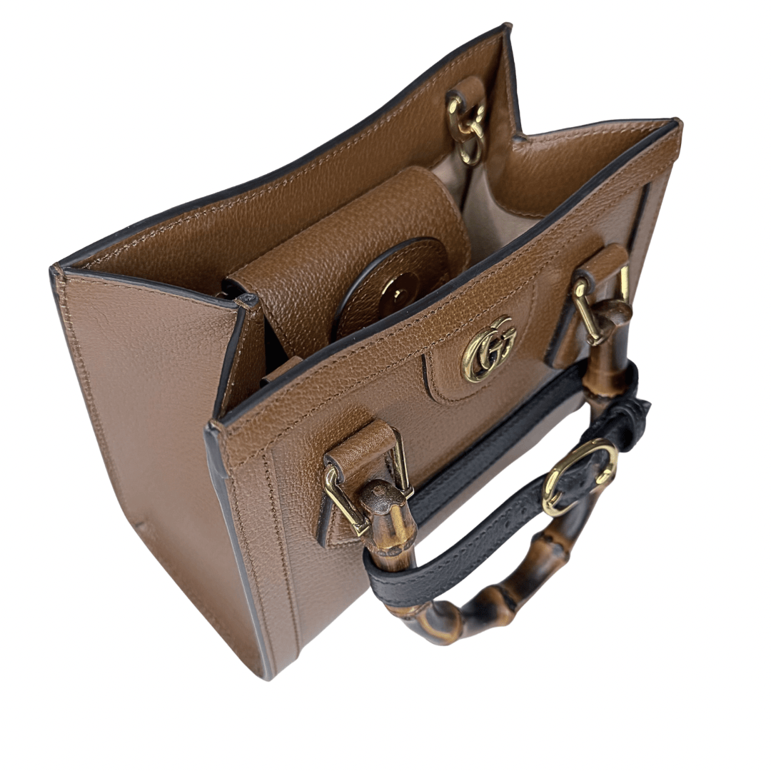 Gucci Brown Bamboo Mini Diana Bag w/ Tags