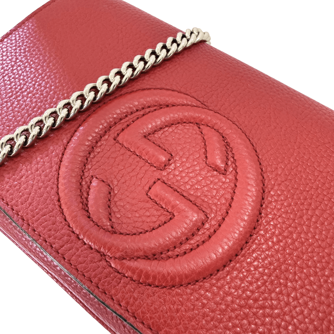 Gucci Red SoHo Flap Crossbody