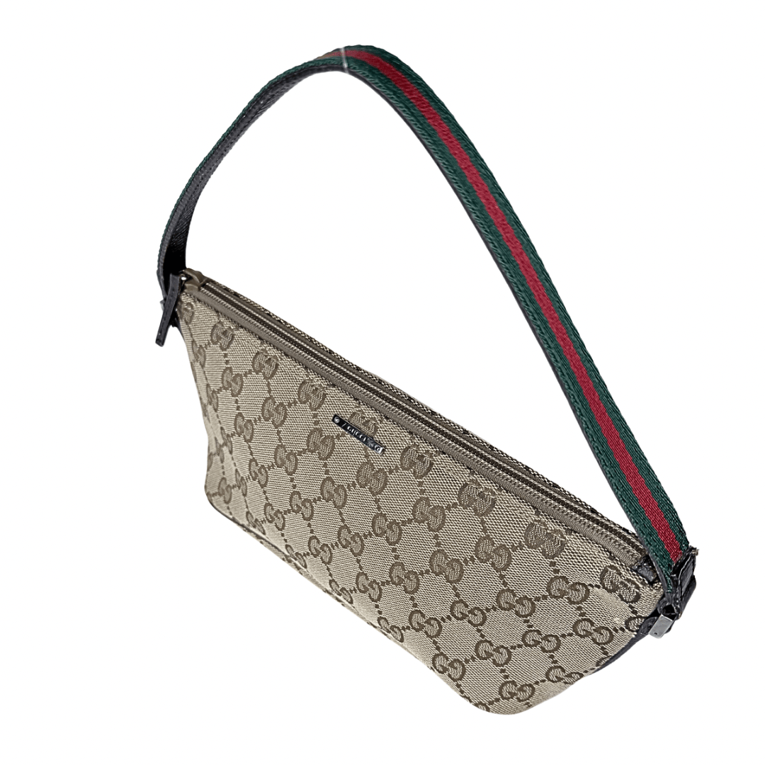 Gucci GG Monogram Canvas Boat Pochette
