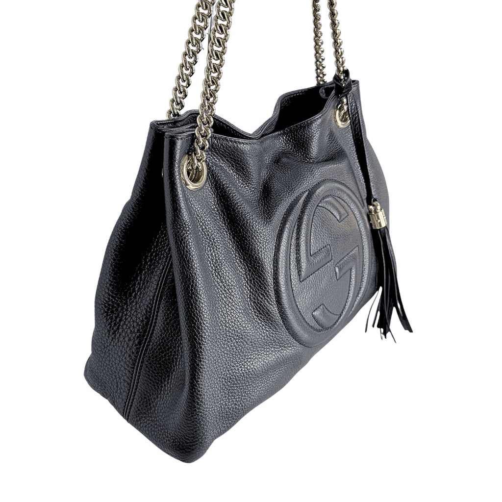 Gucci Leather Interlocking G SoHo Convertible Shoulder Bag