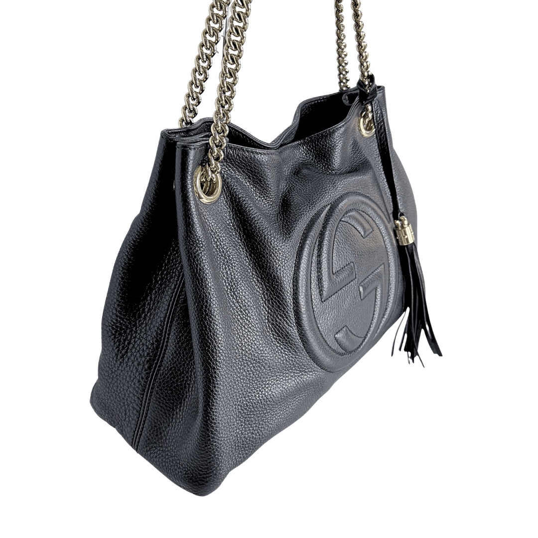 Gucci Leather Interlocking G SoHo Convertible Shoulder Bag