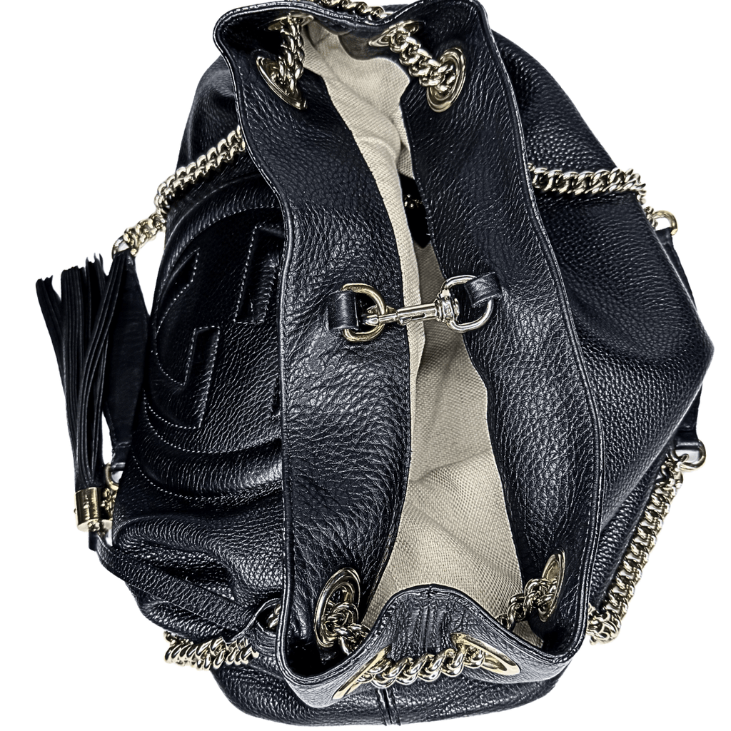 Gucci Leather Interlocking G SoHo Convertible Shoulder Bag