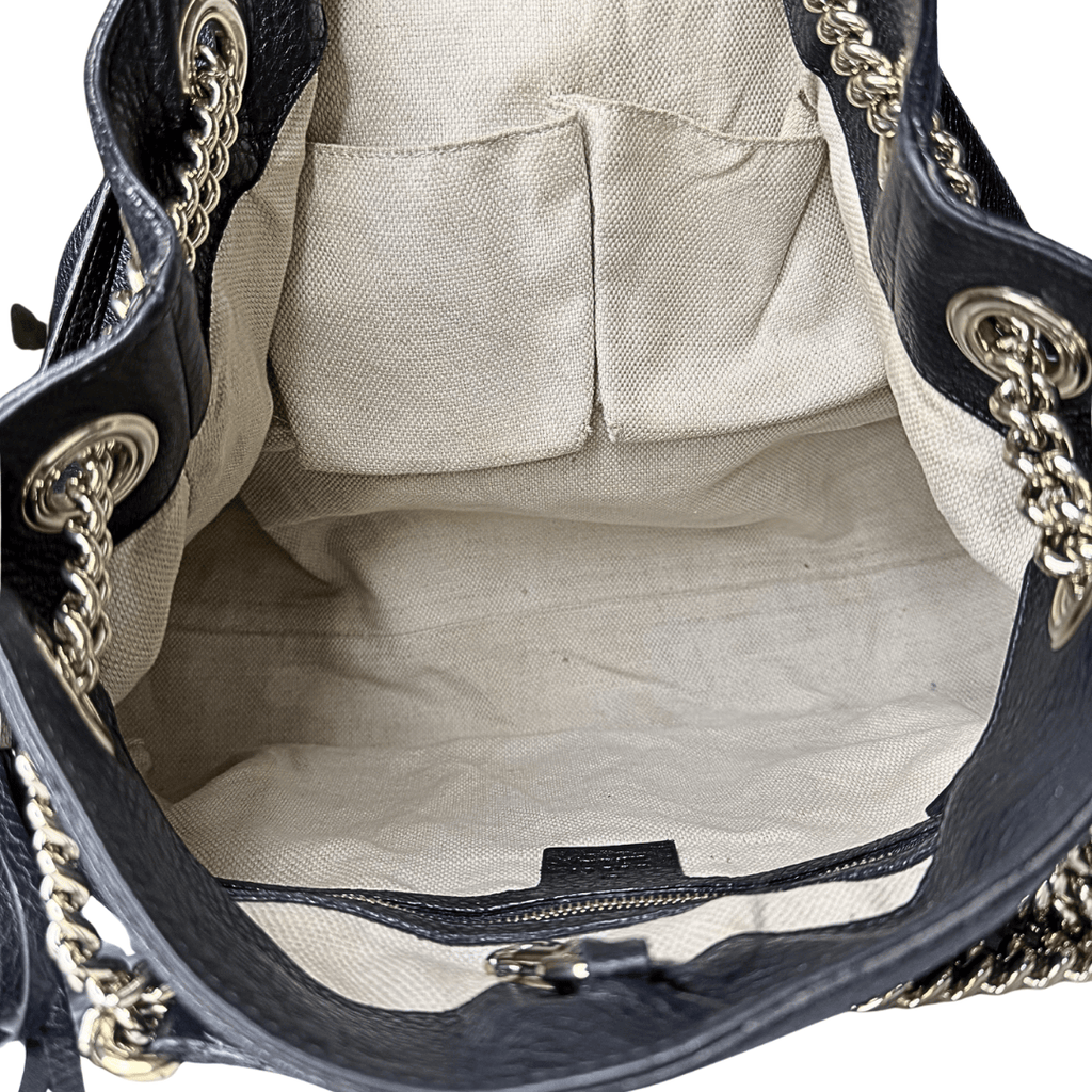 Gucci Leather Interlocking G SoHo Convertible Shoulder Bag