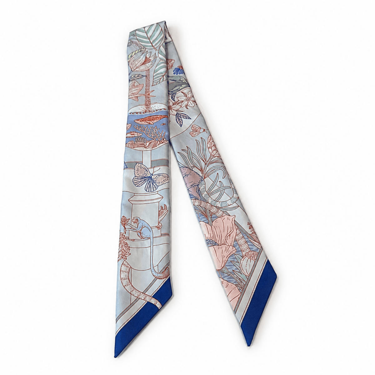 Hermes Precious Paradise Bird Twilly Scarf