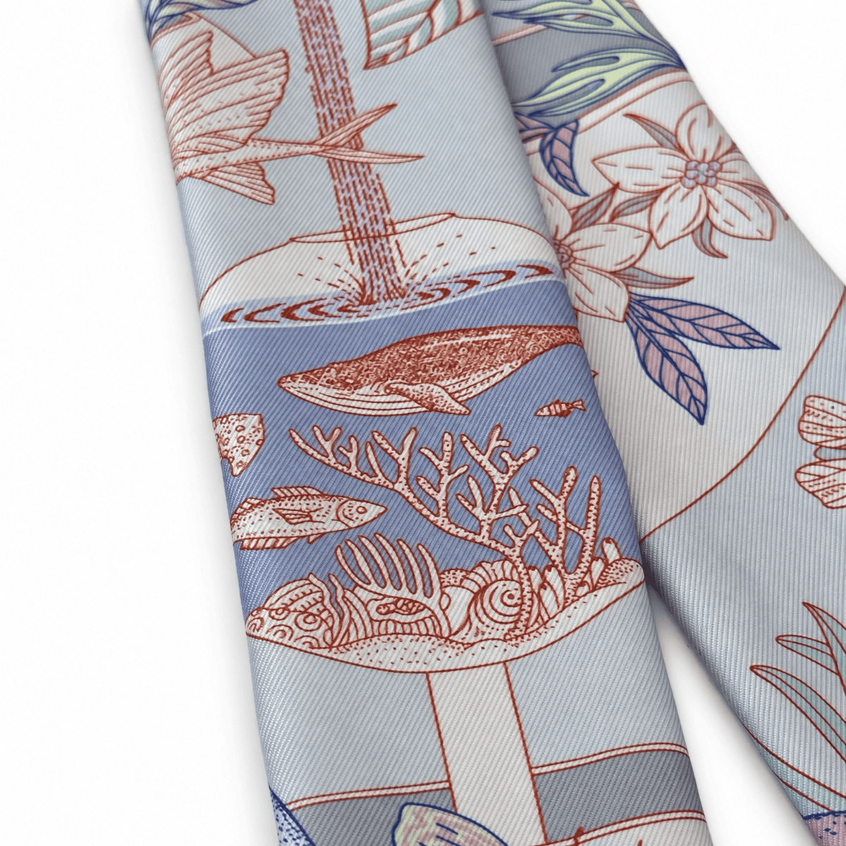Hermes Precious Paradise Bird Twilly Scarf