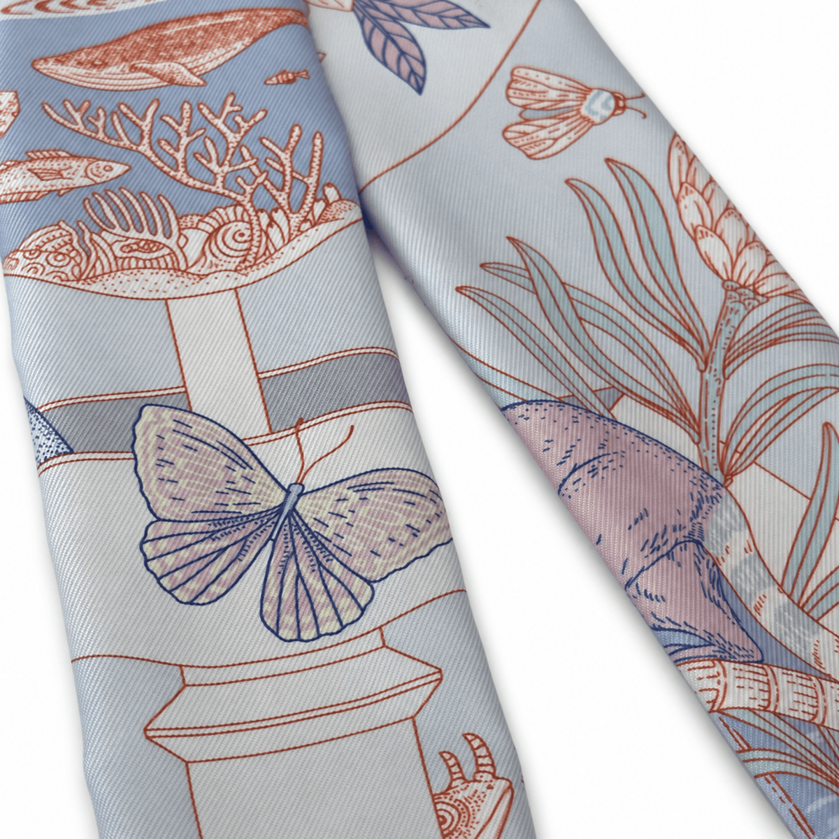 Hermes Precious Paradise Bird Twilly Scarf
