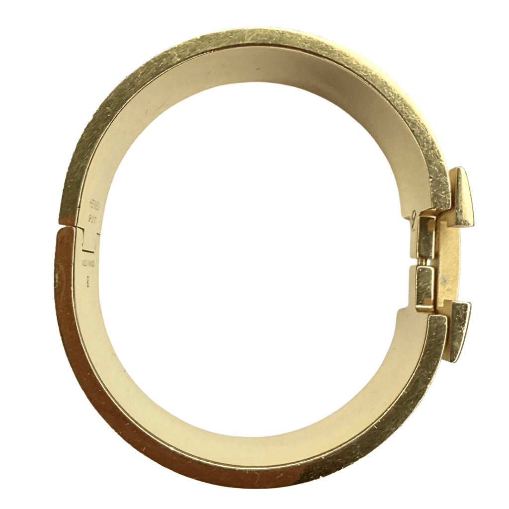 Hermes Wide Clic H Enamel Bracelet