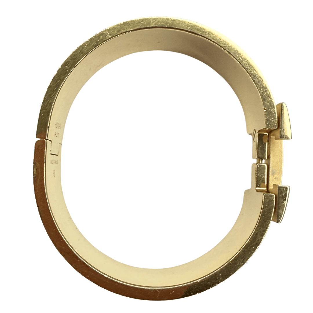 Hermes Wide Clic H Enamel Bracelet