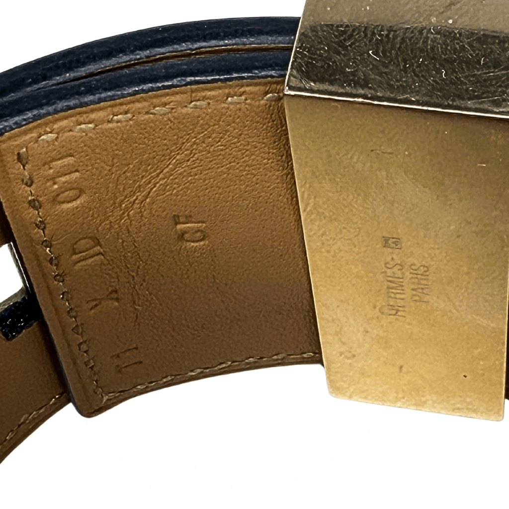 Hermes Collier De Chien Cuff Bracelet Rose Gold
