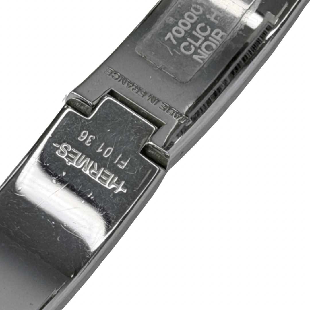 Hermes Narrow Clic H Enamel Bracelet