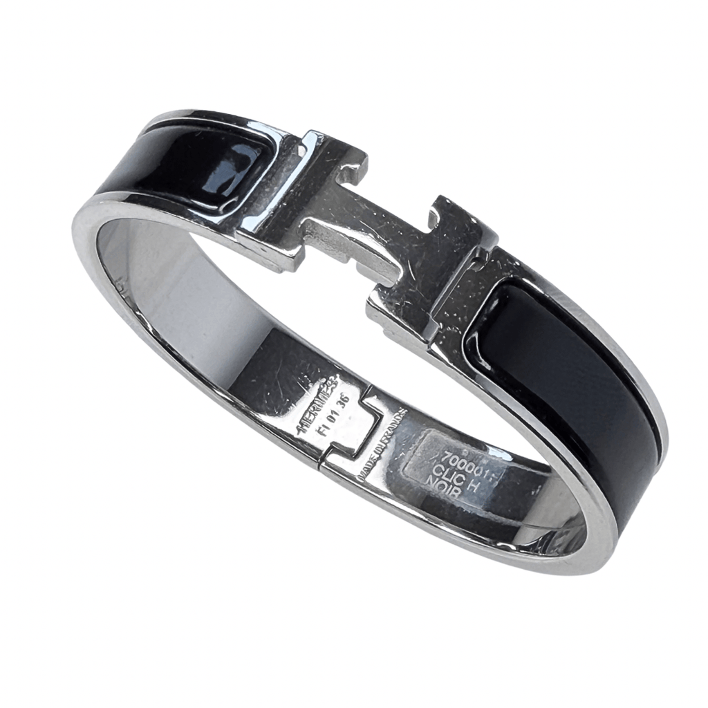 Hermes Narrow Clic H Enamel Bracelet