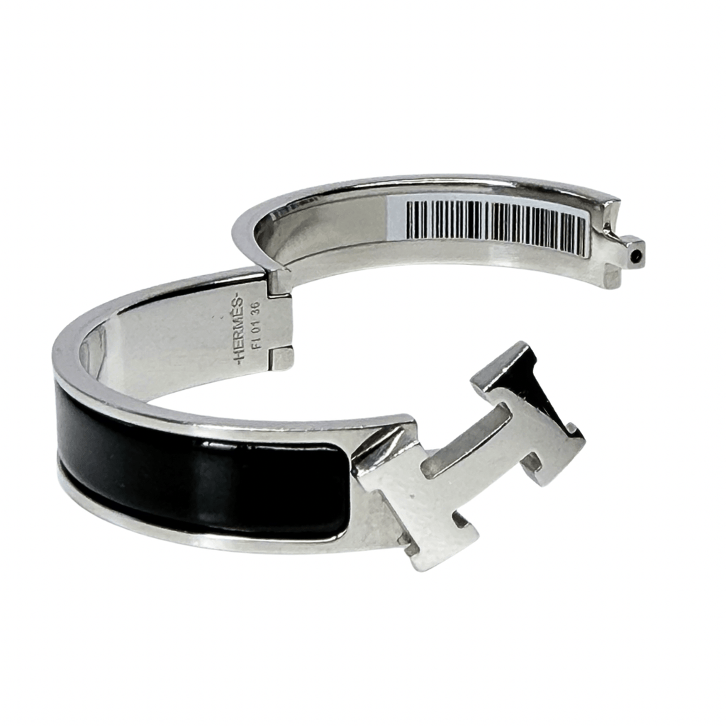 Hermes Narrow Clic H Enamel Bracelet